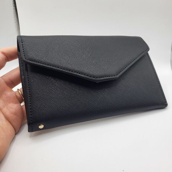 New Without Tags Zopper Travel Wallet - Black 7.5in by 5in - Picture 2 of 3